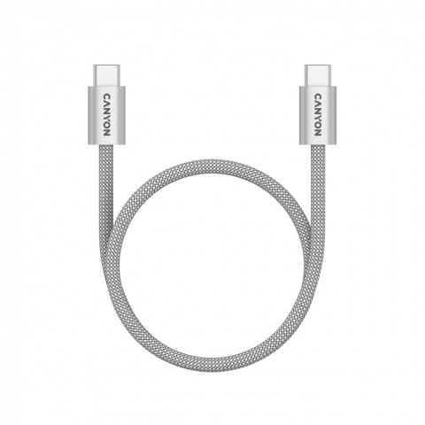 CANYON Kabel OnWire 60MG C-C 60W Magnes w oplocie 1m Szary