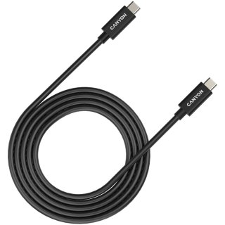 CANYON Kabel UC-42 USB-C to USB-C 240W 20Gbps 4k 2m Czarny