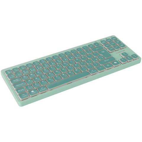 CANYON Keyboard OnType 10 Low Profile EN Wired Green
