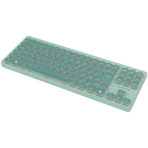 CANYON Keyboard OnType 10 Low Profile EN Wired Green