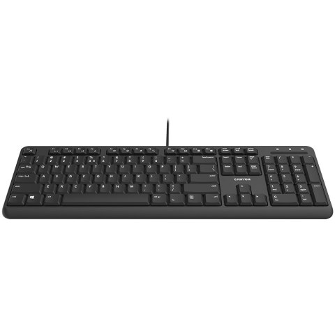 CANYON Klawiatura HKB-20 EN Velvet Przewodowa Czarna