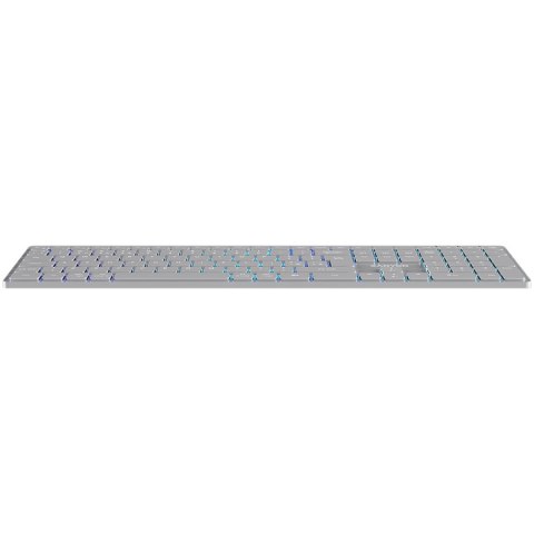 CANYON Klawiatura HKB-W11 UK/US RGB Dwa Tryby Bezprzewodowa Szara