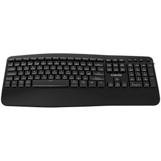 CANYON Klawiatura HKB-W6 Bezprzewodowa Ergonomia Czarna