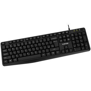 CANYON Klawiatura KB-1 UK Przewodowa Czarna