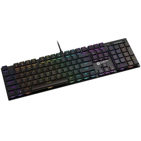 CANYON Klawiatura gamingowa Cometstrike GK-55 Przewodowa Czarna