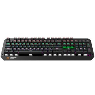 CANYON Klawiatura gamingowa Hazard GK-6 RGB US Przewodowa Czarna