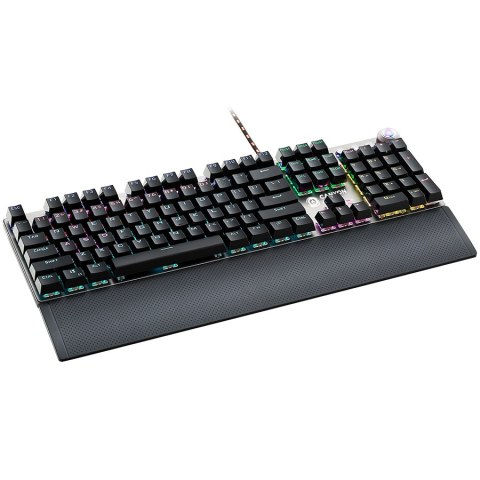 CANYON Klawiatura gamingowa Nightfall GK-7 RGB Przewodowa Szara