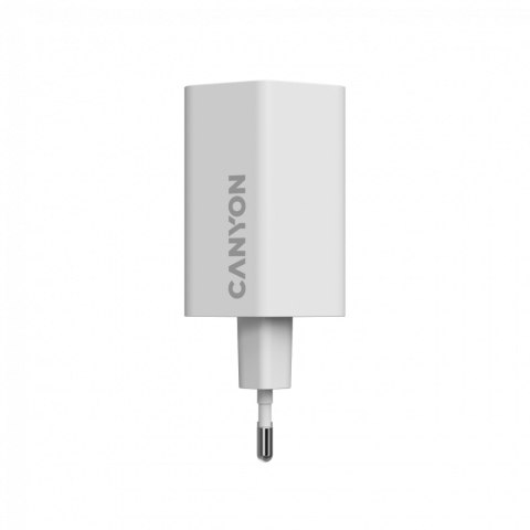 CANYON Ładowarka sieciowa HEXAGON 65 GaN 65W 2xPD 1xQC EU Biała