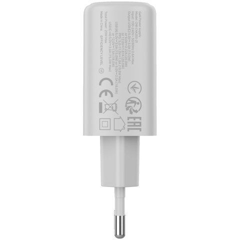 CANYON Ładowarka sieciowa OnCharge 200 20W 1xPD 1xQC EU Biała
