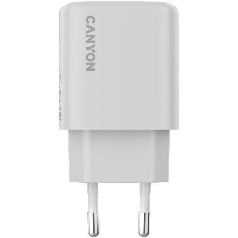 CANYON Ładowarka sieciowa OnCharge 200 20W 1xPD EU Biała