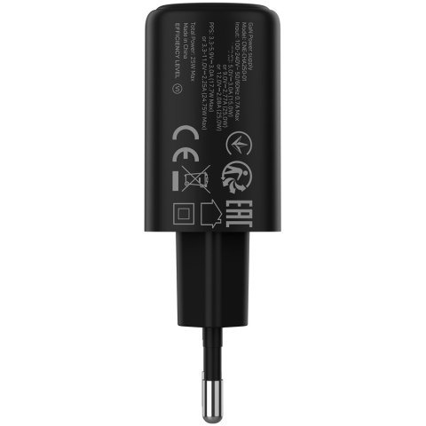 CANYON Ładowarka sieciowa OnCharge 250 25W 1xPD EU Czarna
