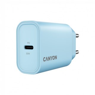 CANYON Ładowarka sieciowa OnCharge 30CL 30W 1xPD EU Niebieska