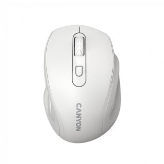 CANYON Mysz bezprzewodowa 6 przyc. 2.4GHz 1600 DPI biała