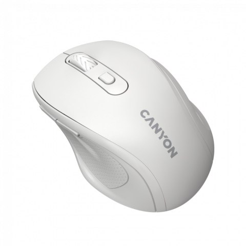 CANYON Mysz bezprzewodowa 6 przyc. 2.4GHz 1600 DPI biała