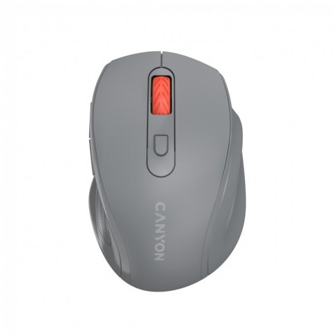 CANYON Mysz bezprzewodowa 6 przyc. 2.4GHz 1600 DPI ciemnoszara