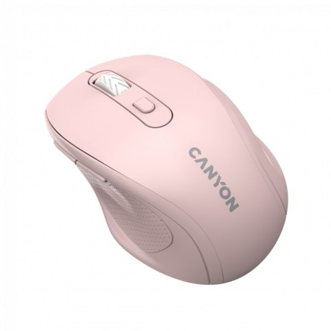 CANYON Mysz bezprzewodowa 6 przyc. 2.4GHz 1600 DPI różowa