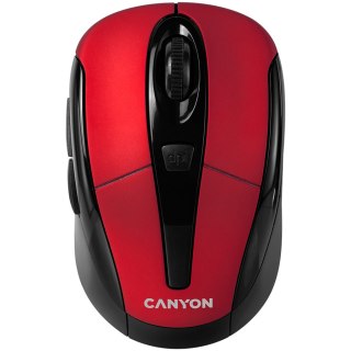 CANYON Mysz bezprzewodowa MSO-W6 Czerwona