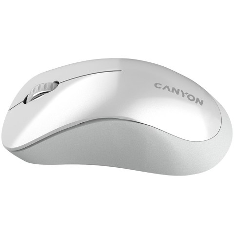 CANYON Mysz bezprzewodowa MW-11 Biało - Szara