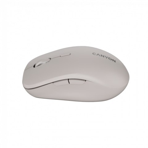 CANYON Mysz bezprzewodowa MW-12 Dwa Tryby Beżowa