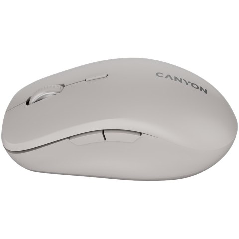 CANYON Mysz bezprzewodowa MW-12 Dwa Tryby Ciemno Szara