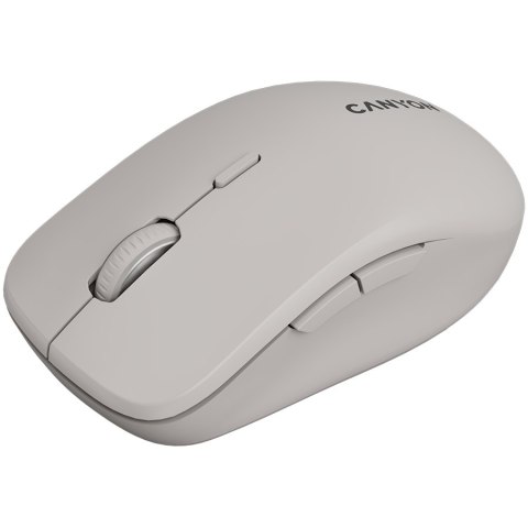 CANYON Mysz bezprzewodowa MW-12 Dwa Tryby Ciemno Szara