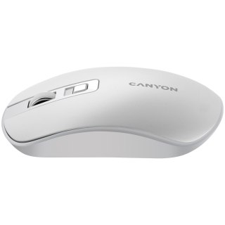 CANYON Mysz bezprzewodowa MW-18 Akumulator Perłowa Biała