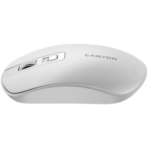 CANYON Mysz bezprzewodowa MW-18 Akumulator Perłowa Biała