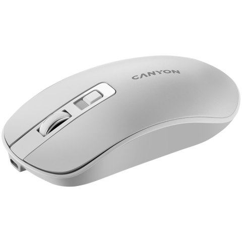 CANYON Mysz bezprzewodowa MW-18 Akumulator Perłowa Biała