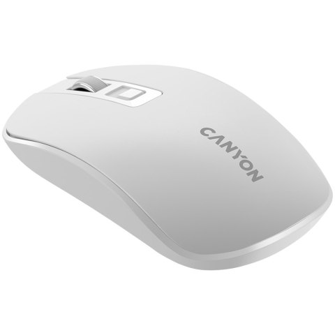 CANYON Mysz bezprzewodowa MW-18 Akumulator Perłowa Biała
