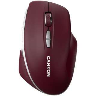 CANYON Mysz bezprzewodowa MW-21 BLU LED BT Czerwona
