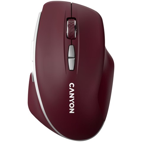 CANYON Mysz bezprzewodowa MW-21 BLU LED BT Czerwona