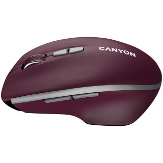 CANYON Mysz bezprzewodowa MW-21 BLU LED BT Czerwona