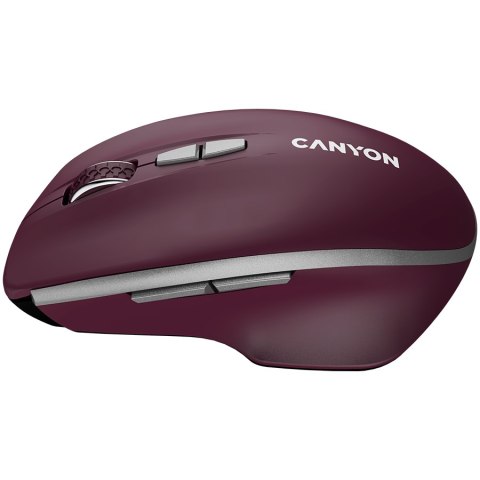 CANYON Mysz bezprzewodowa MW-21 BLU LED BT Czerwona