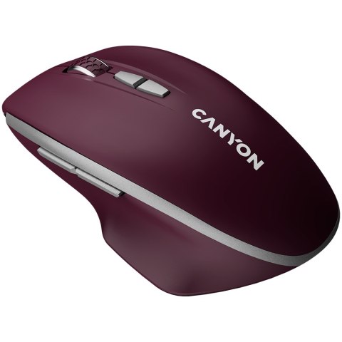 CANYON Mysz bezprzewodowa MW-21 BLU LED BT Czerwona