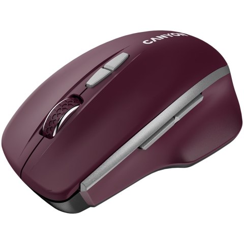 CANYON Mysz bezprzewodowa MW-21 BLU LED BT Czerwona