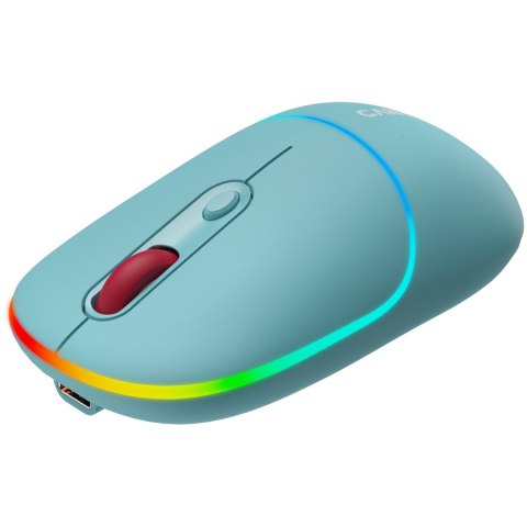 CANYON Mysz bezprzewodowa MW-22 2w1 RGB Niebieska