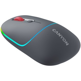CANYON Mysz bezprzewodowa MW-22 2w1 RGB Szara