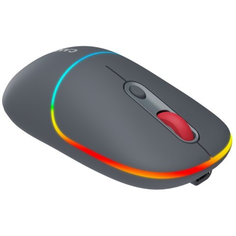 CANYON Mysz bezprzewodowa MW-22 2w1 RGB Szara