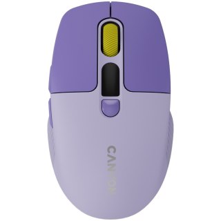 CANYON Mysz bezprzewodowa MW-26 LCD Cicha Dwa Tryby Fioletowa