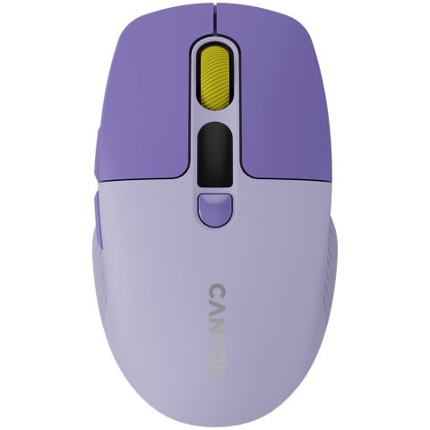 CANYON Mysz bezprzewodowa MW-26 LCD Cicha Dwa Tryby Fioletowa