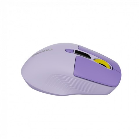 CANYON Mysz bezprzewodowa MW-26 LCD Cicha Dwa Tryby Fioletowa