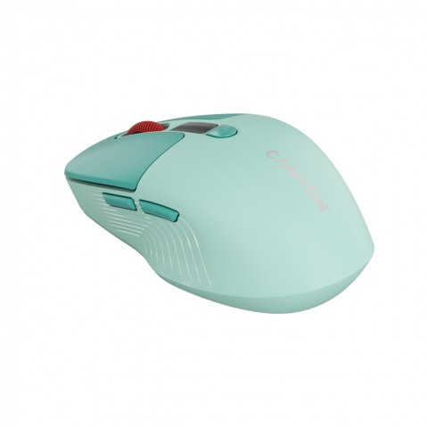 CANYON Mysz bezprzewodowa MW-26 LCD Cicha Dwa Tryby Zielona