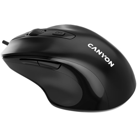CANYON Mysz przewodowa M-6 Czarna