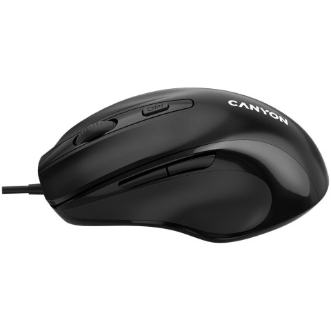 CANYON Mysz przewodowa M-6 Czarna