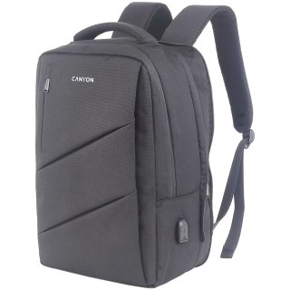 CANYON Plecak na laptopa BPE-5 Miejski USB 15.6'' Szary