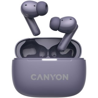CANYON Słuchawki dokanałowe OnGo 10 ANC i ENC Fioletowe