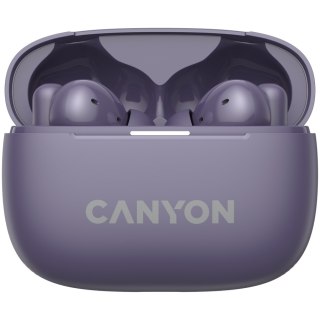 CANYON Słuchawki dokanałowe OnGo 10 ANC i ENC Fioletowe