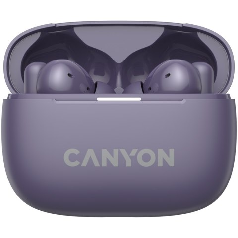 CANYON Słuchawki dokanałowe OnGo 10 ANC i ENC Fioletowe