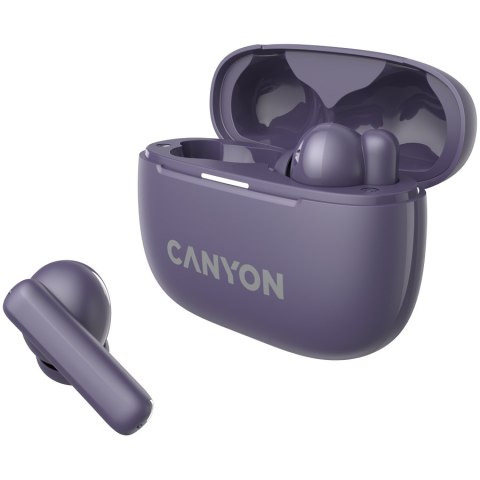 CANYON Słuchawki dokanałowe OnGo 10 ANC i ENC Fioletowe