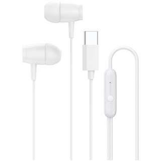CANYON Słuchawki dokanałowe SEP-5 Przewód USB-C Białe